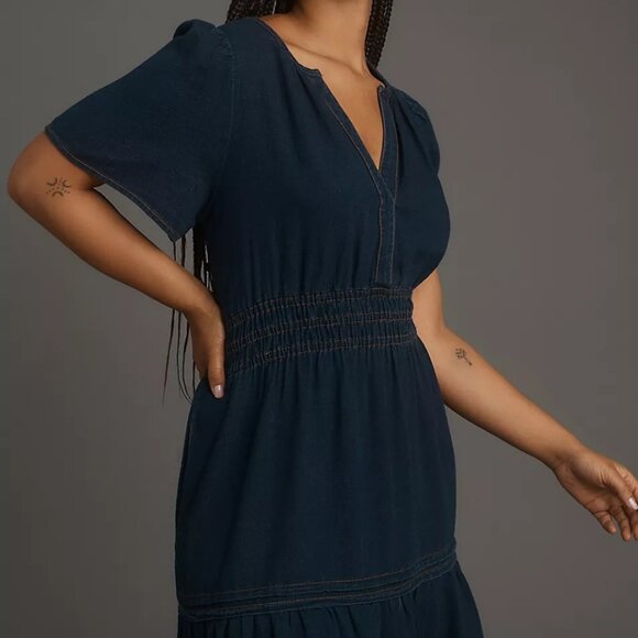 ANTHROPOLOGIE THE SOMERSET MINI DRESS PLUS SIZE 1X NWT - Picture 2 of 4